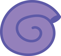 sea shell hand drawn isolate