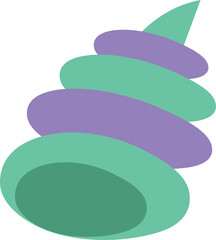 sea shell hand drawn isolate