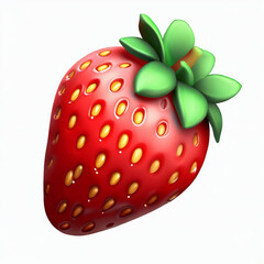 Strawberries on white background. Fresh strawberries close up.
