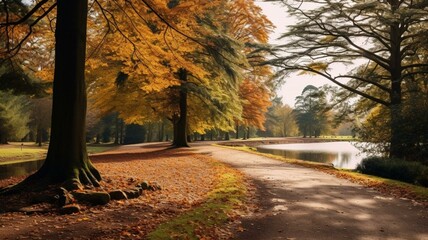 autumn trees in the park