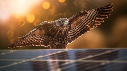 Graceful Wings: Exploring the Majestic World of Avian Predators in the Boundless Sky of Nature, generative AI
