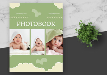 Green Cream Baby Photobook