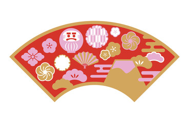 かわいい縁起物イラスト素材