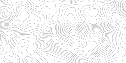 Topographic map background geographic line map with elevation assignments. Modern design with White background with topographic wavy pattern design.paper texture Imitation of a geographical map shades - obrazy, fototapety, plakaty