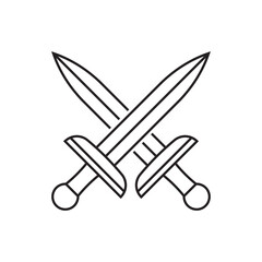 sword icon vector
