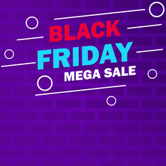 Black Friday Sale banner Modern minimal design background