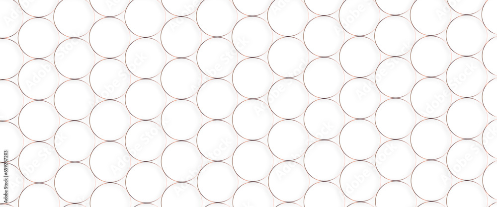 Poster Luxury gold background pattern seamless geometric line circle abstract design vector, glowing circle lines design, swirl circular lines element. 