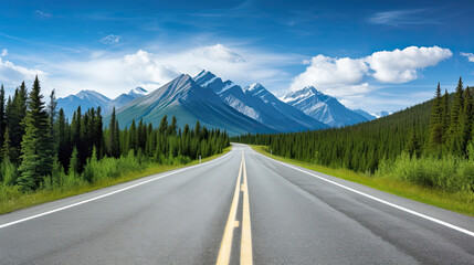 Naklejka premium road in mountains
