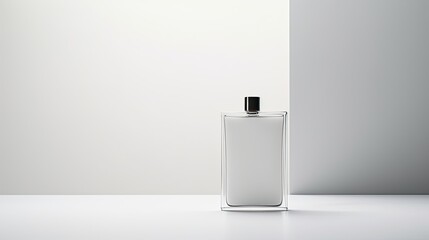 Perfume bottle mockup on white background - obrazy, fototapety, plakaty