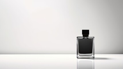 Perfume bottle mockup on white background - obrazy, fototapety, plakaty