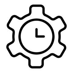 cogwheel line icon