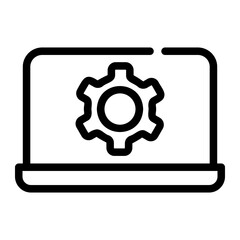 cogwheel line icon