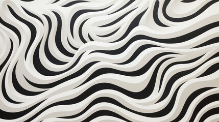 This abstract black and white striped pattern evokes a feeling of energy and freedom, its unique design providing an artistic backdrop for any fabric