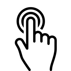 Hand icon symbol vector image. Illustration of the human finger design image 