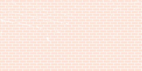 Cream color brick wall texture background. Grunge brickwork for your design backdrop. Abstract Pastel Pink and White brick wall texture background pre wedding. Brickwork 