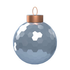 Blue New Year 3d Bauble