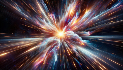 Exploding Star: Fiery Explosions of Color