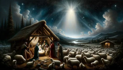 Fotobehang Silent Night, Holy Night: The Nativity Story © Tekweni