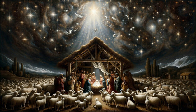 The Birth of the Good Shepherd: A Nativity Scene
