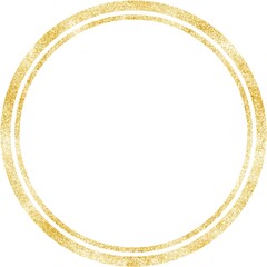 Gold Shining Paint Stain Hand Drawn Illustration brush stroke paint ornament decorate. Gold frame. Wedding invitation border. Geometric abstract