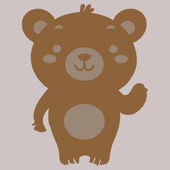 Cute Bear Vector Design