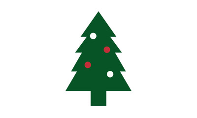 green simple christmas tree