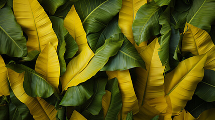Green banana leaf texture.