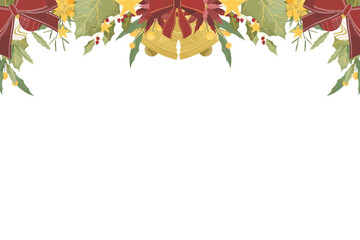 Christmas Element Illustrations Frame Background