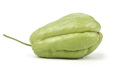 Chayote isolated on white background