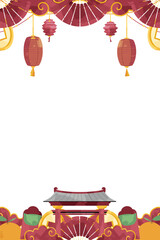 Chinese New Year Frame Background