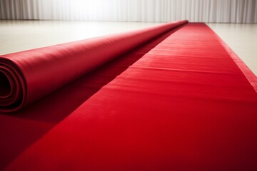 unrolling red carpet. Generative AI