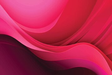Pink color wavy background with paper cut style