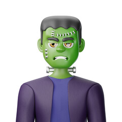 3d rendered avatar illustration of a Frankenstein 