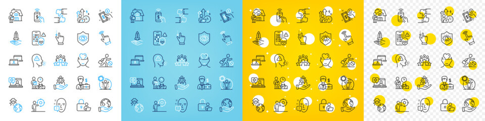 Vector icons set of Cough, Business target and Payment method line icons pack for web with Jobless, Crowdfunding, Bike courier outline icon. Mental health, Coronavirus protection. Vector