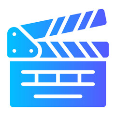 clapperboard Gradient icon