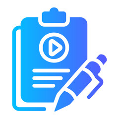 Obraz premium script Gradient icon