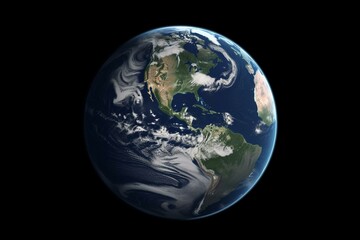 Fototapeta na wymiar 3D illustration of Earth by NASA. Generative AI
