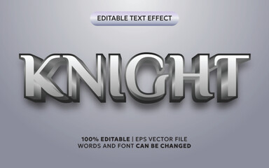Knight 3D Editable Text Effect