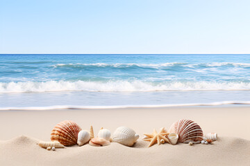 seashells on the beach