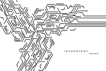 Abstract circuit board background.