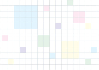 カラフルな図形で構成された背景