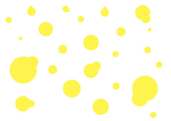 ランダムで爽やかな水玉のイメージ