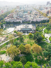 Aerial View of Taiwan Park, Tirana's Urban Oasis