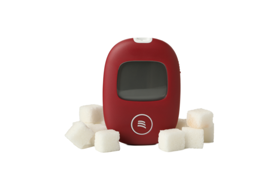 PNG, Medical equipment for diabetics and sugar, isolated on white background