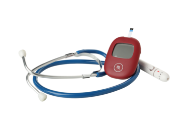 PNG, Medical equipment for diabetics, isolated on white background