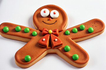 3d gingerbread man christmas cookie