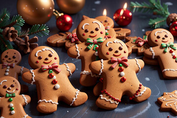 3d gingerbread man christmas cookie