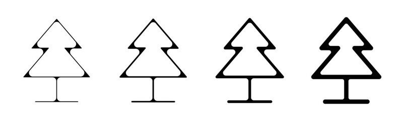 Arbre sapin pictogramme ic&ocirc;ne logo
