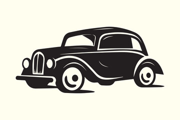 Fototapeta premium 99s car symbol icon silhouette vector