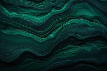 Malachite Mirage: Artistic Image of Dark Green Toned Plastering or Malachite Surface